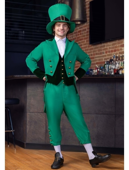 Fun Costumes Adult Green Leprechaun Costume for Men St Patricks Day Costume Suit