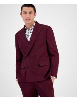 Men's Eli Classic-Fit Solid Double-Breasted Suit Jacket, Created for Macy's