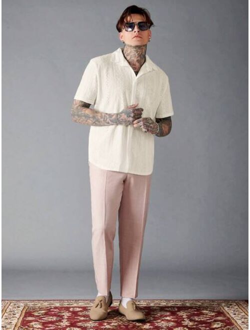 Manfinity RSRT Men Solid Button Up Shirt