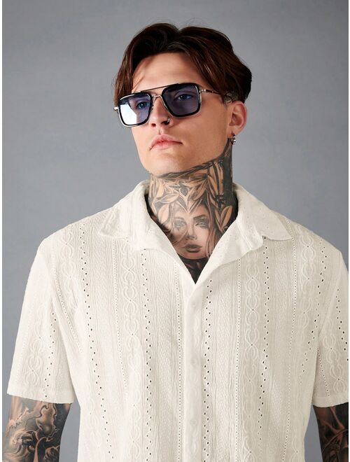 Manfinity RSRT Men Solid Button Up Shirt