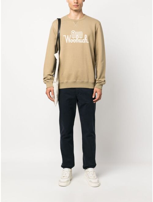 Woolrich logo-print organic-cotton sweatshirt
