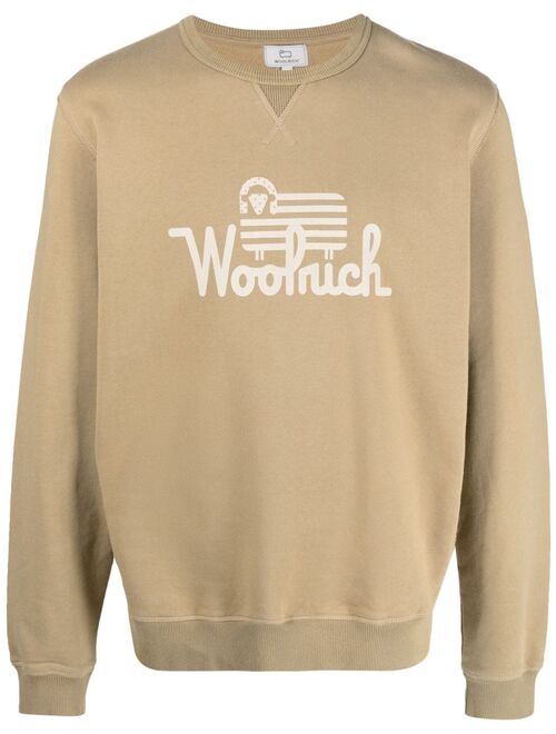 Woolrich logo-print organic-cotton sweatshirt