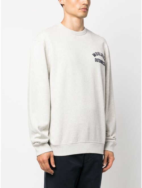 Woolrich logo-embossed organic-cotton sweatshirt