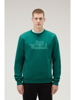 logo-print organic-cotton sweatshirt