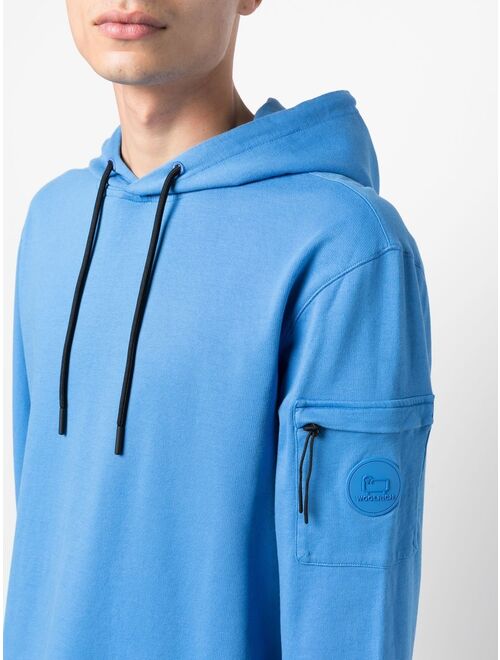 Woolrich logo-patch lightweight hoodie