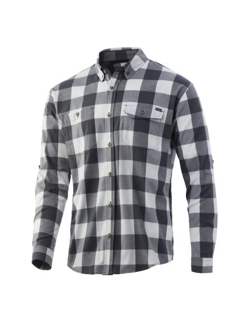 HUK Men's Flannel Shirt | Performance Button Down