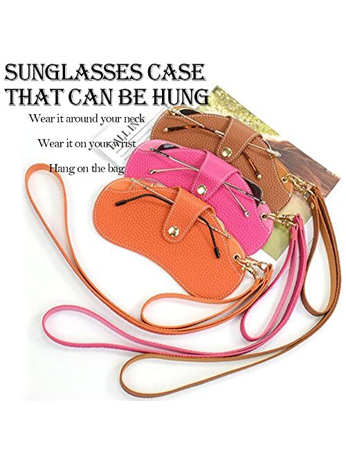 PPIOOY Glasses Case Holder Portable Slim Sunglasses Pouch Soft Eyeglasses Bag Eyewear Sleeve For Women Men