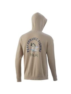 Men's Performance Fishing Fleece Hoodie with Stretch
