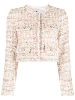 cropped boucle jacket