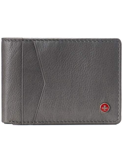 Delaney Mens Slimfold RFID Protected Wallet Nappa Leather Comes in a Gift Box Black