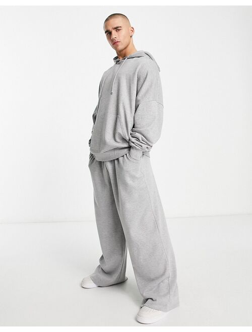 ASOS DESIGN super oversized hoodie in gray heather