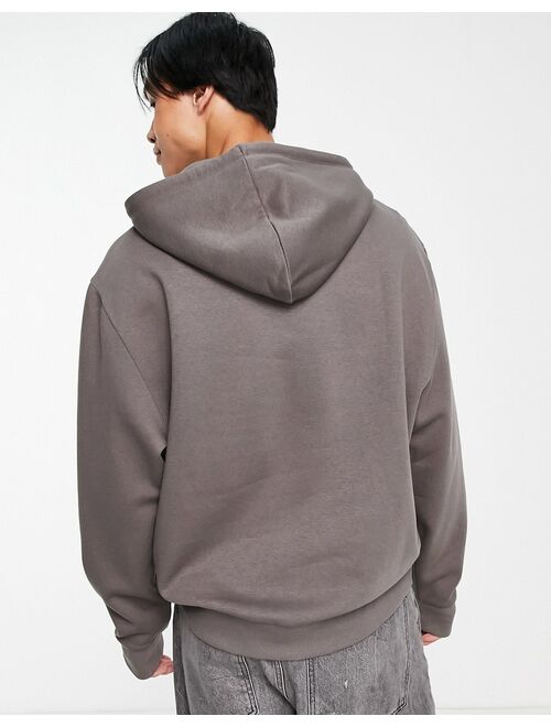 COLLUSION hoodie in charcoal gray