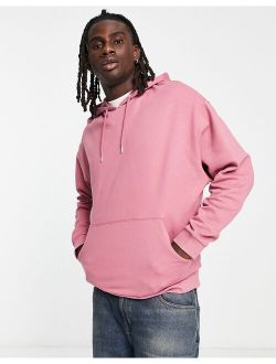 oversized hoodie in pink