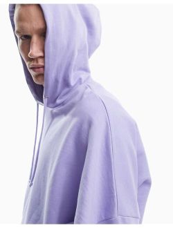super oversized hoodie in purple