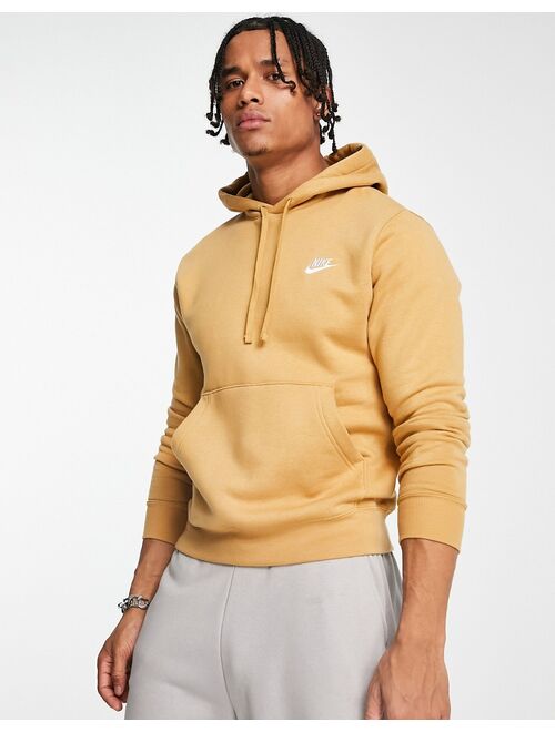 Nike Club hoodie in elemental gold