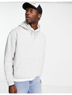 Weekday oversized hoodie in gray melange
