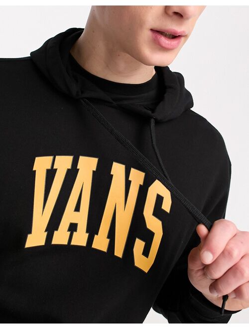 Vans varsity logo hoodie in black