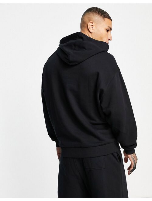 ASOS DESIGN oversized hoodie in black with Malmo city print - part of a set