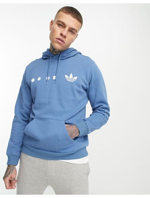 adidas Originals Rifta logo hoodie in blue