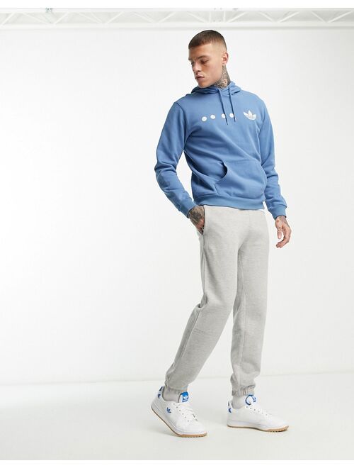 adidas Originals Rifta logo hoodie in blue