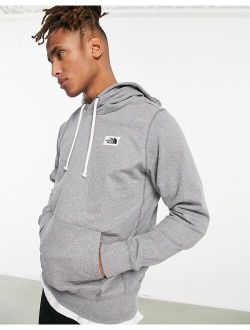 Heritage patch chest logo hoodie in gray