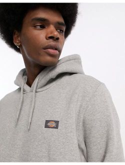 oakport small logo hoodie in gray
