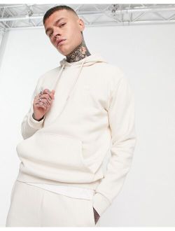 trefoil essentials hoodie in white