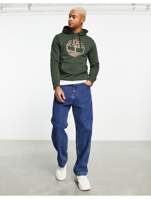 Timberland Core Tree Logo hoodie in khaki