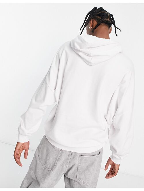 ASOS DESIGN super oversized hoodie in white