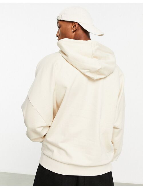 ASOS DESIGN super oversized hoodie in beige