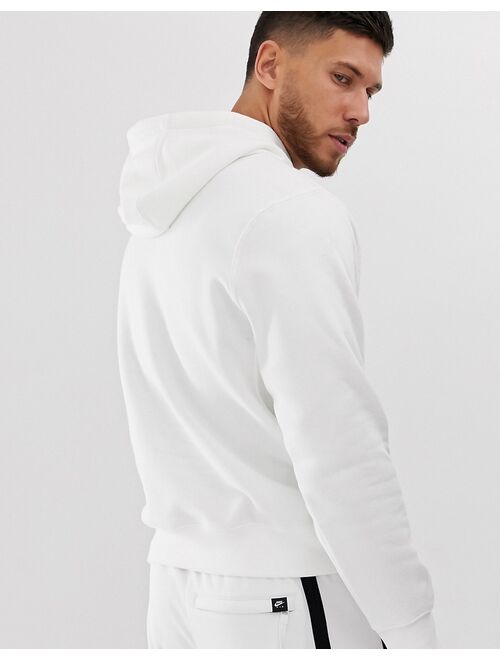 Nike Club Fleece hoodie in white