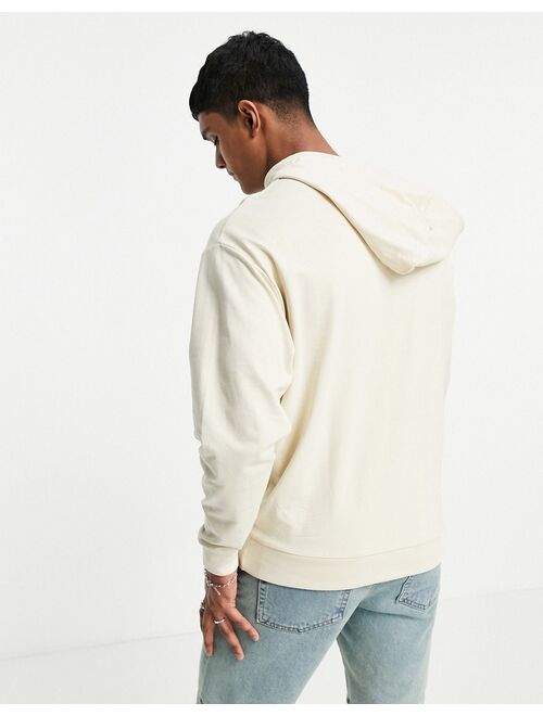 ASOS DESIGN lightweight oversized hoodie in beige