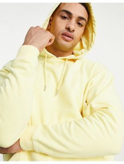 oversized hoodie in neon yellow vintage wash - YELLOW
