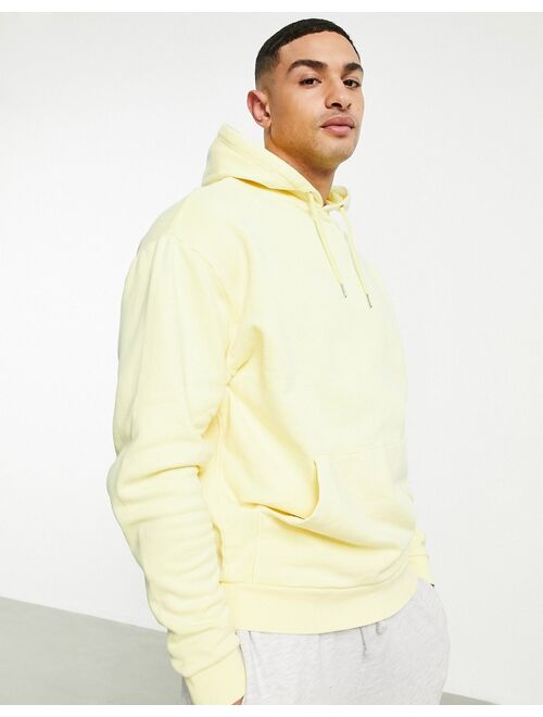 ASOS DESIGN oversized hoodie in neon yellow vintage wash - YELLOW