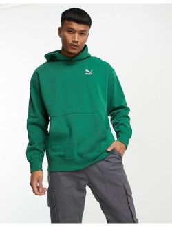 Classics relaxed logo hoodie in forest green