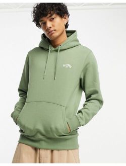arch hoodie in green