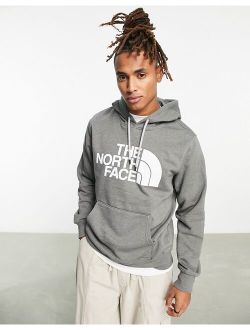 Half Dome chest print hoodie in gray