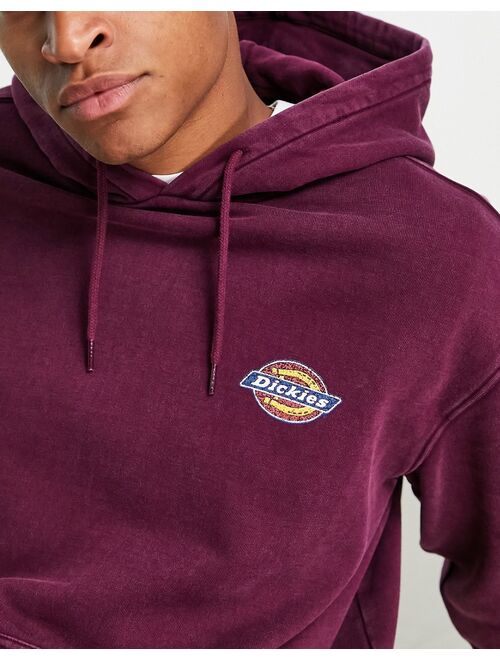 Dickies Icon washed logo hoodie in purple