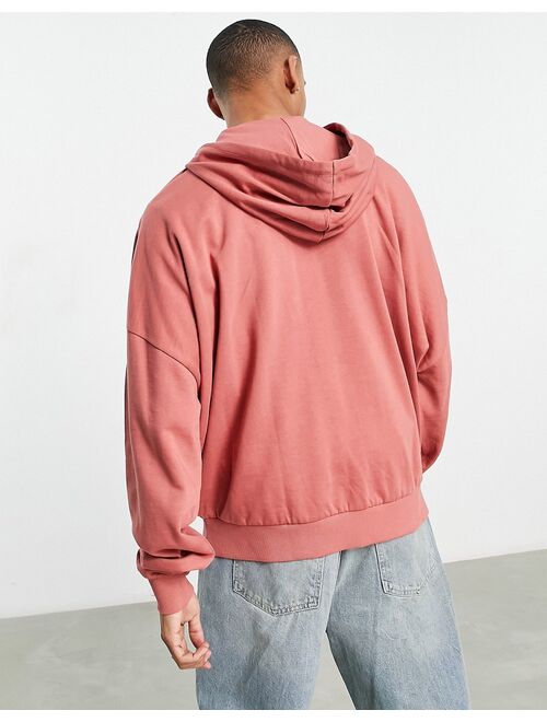 ASOS DESIGN super oversized hoodie in pink