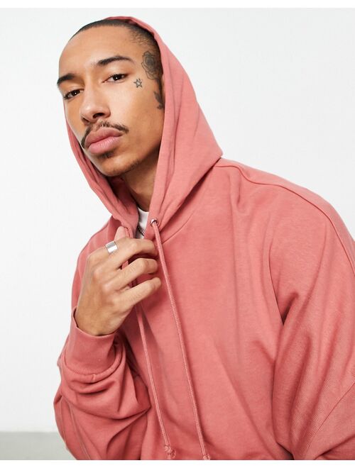 ASOS DESIGN super oversized hoodie in pink