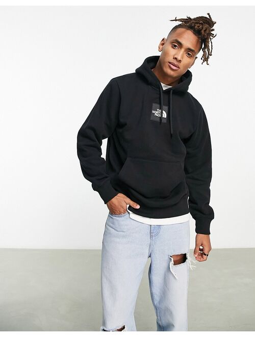 The North Face Heavyweight Box chest logo hoodie in black