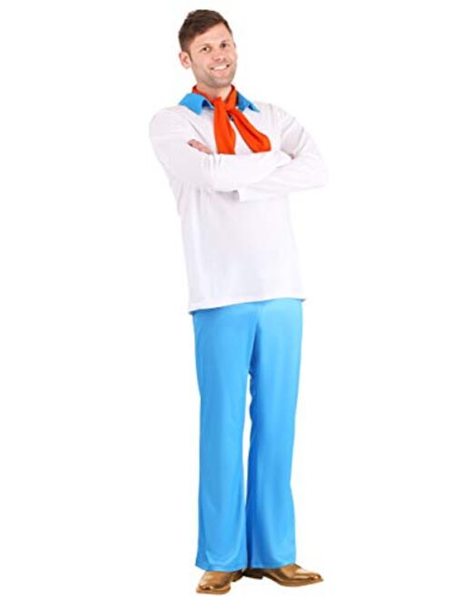 Fun Costumes Plus Size Men's Scooby Doo Fred Costume, Scooby-Doo Fictional Character, Mystery Solver Halloween Outfit