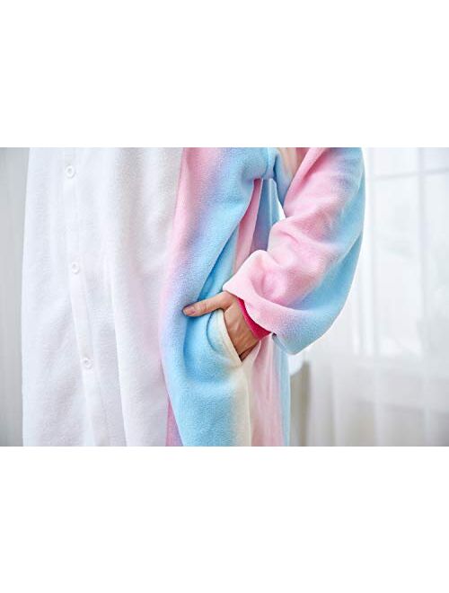 Ssgjzz Adult Unicorn Onesie Animal Pajamas Helloween Costume
