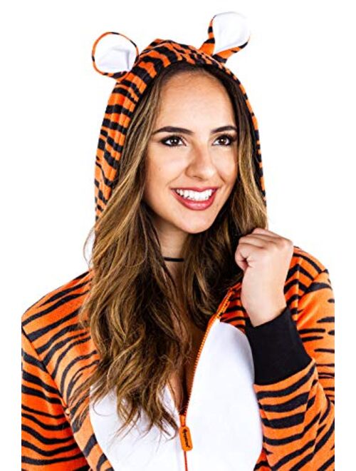 Tipsy Elves Women's Tiger Costume for Halloween w/Pockets - Female Adult Sexy Tiger Dress Outfit
