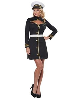 Navy Captain Women's Costume (Black)