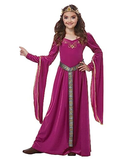 California Costumes Medieval Princess Fuschia Child Costume