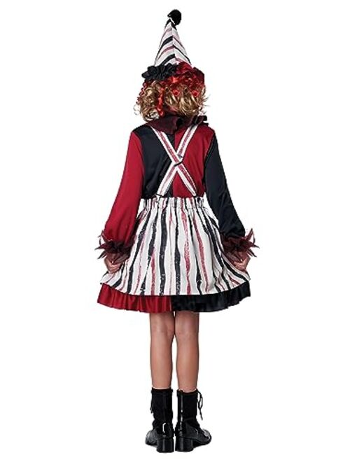 California Costumes Clever Clown Girls Child Halloween Costume