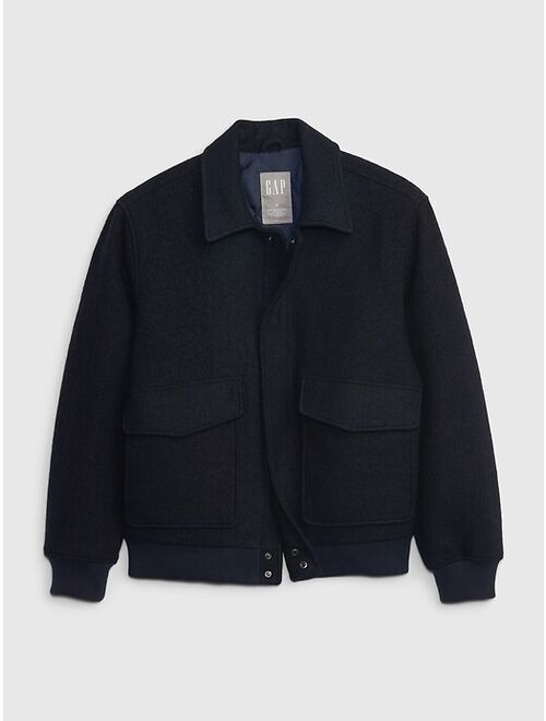 Gap Wool Patch-Pocket Jacket