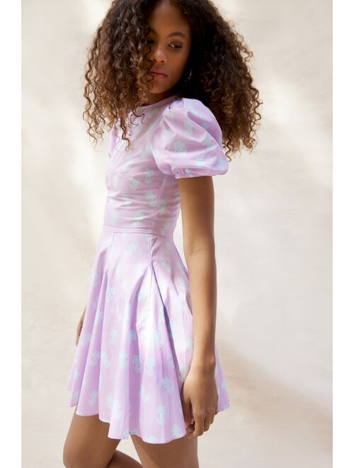 Glamorous Puff Sleeve Floral Mini Dress