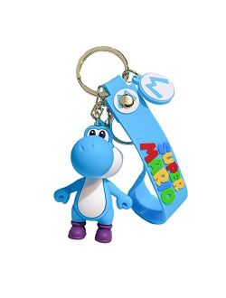 D DILLA BEAUTY Kawaii Classic Cartoon Keychain Adorable Cute Keychain Handbag Car Keyring Charms for Women Men Girls